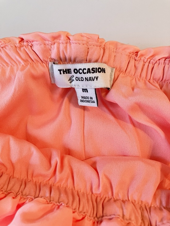 🩰Old Navy Satin Bubble Mini Dress Sleeveless Peach Pink Formal Party - Picture 6 of 16